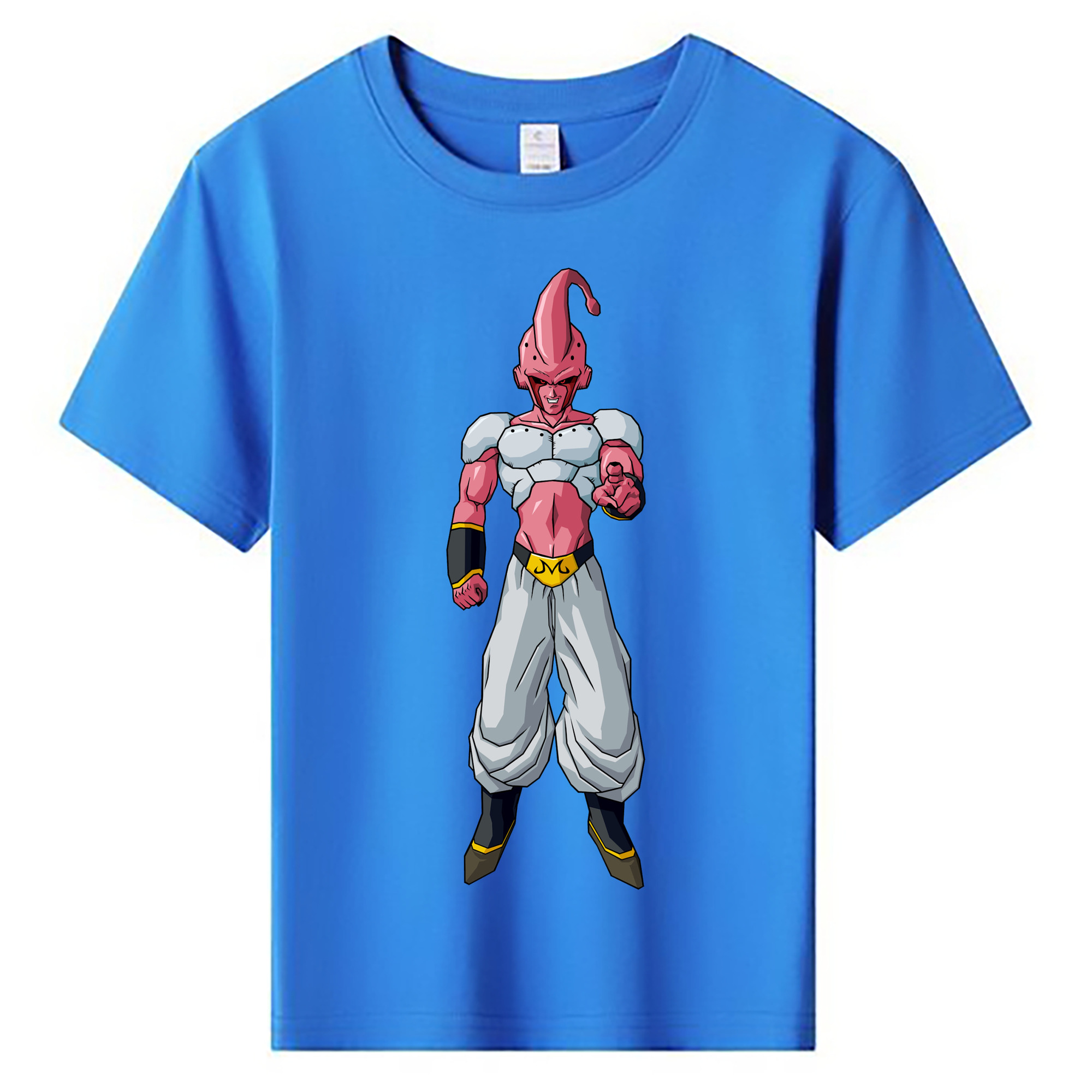 （画像用） ドラゴンボール 魔人ブウ DRAGON BALL Majin Buu 綿100％キッズTシャツ（フロントプリント）